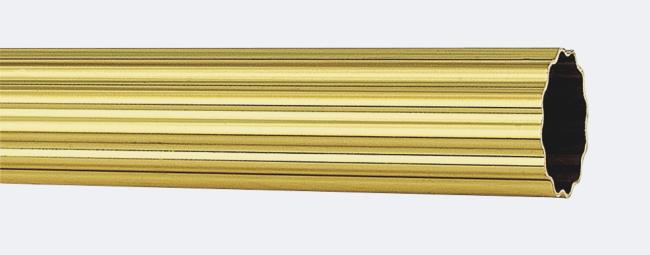 Tringle cannelée à rideaux Boulet en Laiton 40 mm - B33597