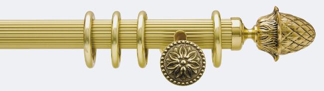  Embout LOUIS XVI pour tube- Boulet en Laiton 28 mm - B30616