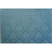 Tissu damassé et chiné motif grenade Bleu