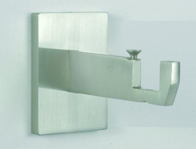 Tringles à Rideaux Collection Havana : 2 Supports Mur pour Tube Carré en Nickel Brossé - 63001