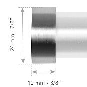 Tringles à Rideaux Collection Acea : 2 Embout Capi - 66178