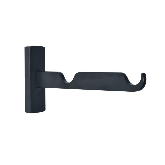 Tringles à Rideaux Collection Bastide : 1 support double  62623central noir 