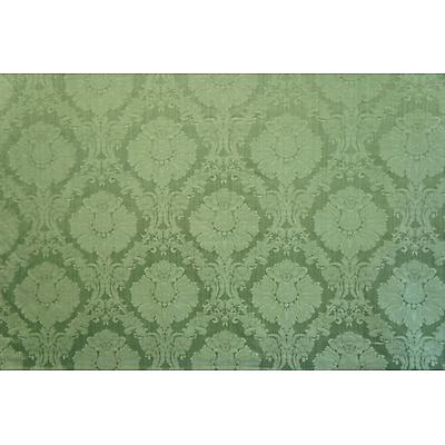 Tissu damassé et chiné motif grenade Vert
