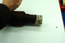 Mousseline de Soie satin chocolat vendue soldée au mètre 