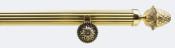  Embout LOUIS XVI pour tube- Boulet en Laiton 40 mm - B30626