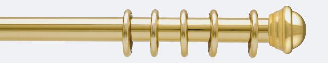  Embout contemporain pour tube- Boulet en Laiton 20 mm - B28647