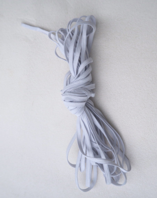 Elastique blanc pour masques Covid19 - Bobine de 20 m en largeur 6 mm