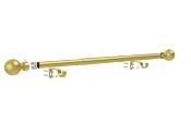 Kit tringle boule laiton mat 120-210cm D28-25