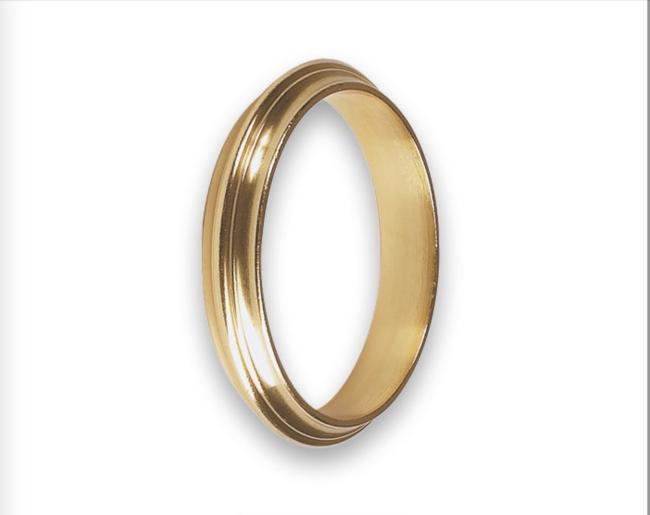 Anneau cannelé avec insert   - B36408