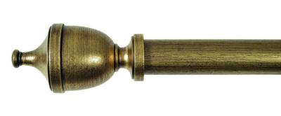 Tringles à Rideaux Collection Villa : 2 Embouts Vase Coloris Métallisé - 62076