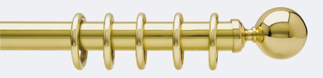  Embout contemporain pour tube- Boulet en Laiton 40 mm - B30624