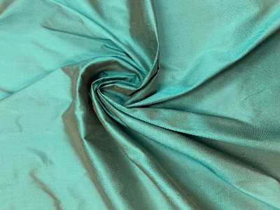 Coupon 1m80 Soie Sauvage Vert Jade 