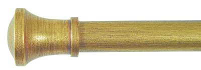 Tringles à Rideaux Collection Villa : 2 Embouts Pommeau Coloris Métallisé - 62078