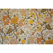 Toile de jouy Madurai Lin Orange