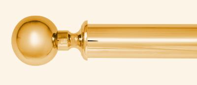 Tringles à Rideaux Collection Palace Laiton : 1 Embout Boule 40mm Diamètres - 66657
