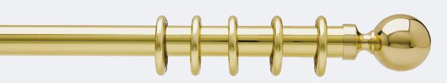  Embout contemporain pour tube- Boulet en Laiton 28 mm - B30614