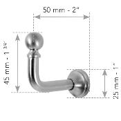 Tringles à Rideaux Collection Auro : 2 Gonds - 66377 