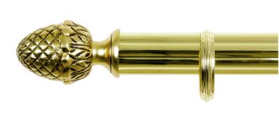 Tringles à Rideaux Collection Palace Laiton : 1 Embout Louis XVI Pomme de Pin 40mm Diamètres - 66651