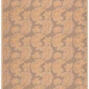 Tissu soie satin damassé caramello 