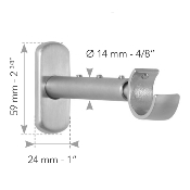 Tringles à Rideaux Collection Auro : 2 Supports Mur Extensibles - 66770