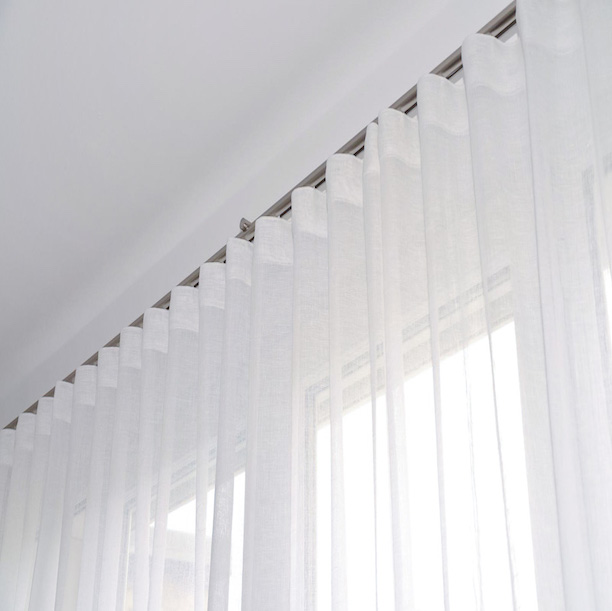 Voilages en lin blanc