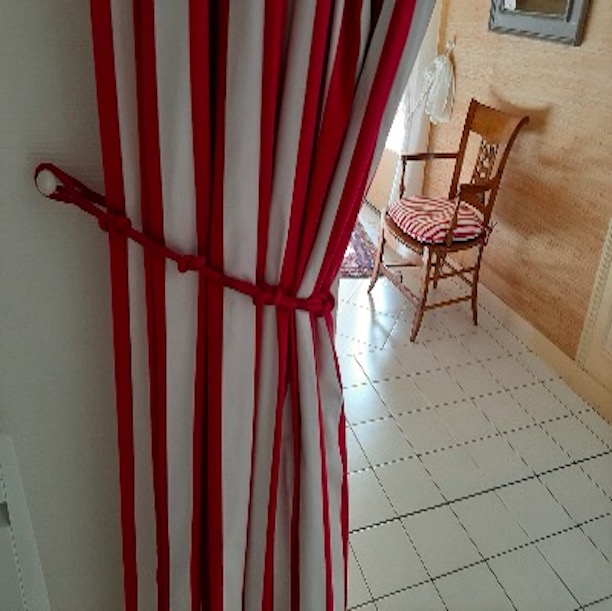 Rideaux en brocart damass Rubelli