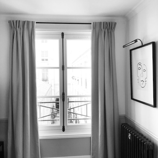 Rideaux en brocart damass Rubelli